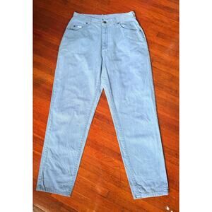 Vintage 80's 90s Lee Periwinkle Blue High Waist Straight Leg Denim Mom Jeans Med